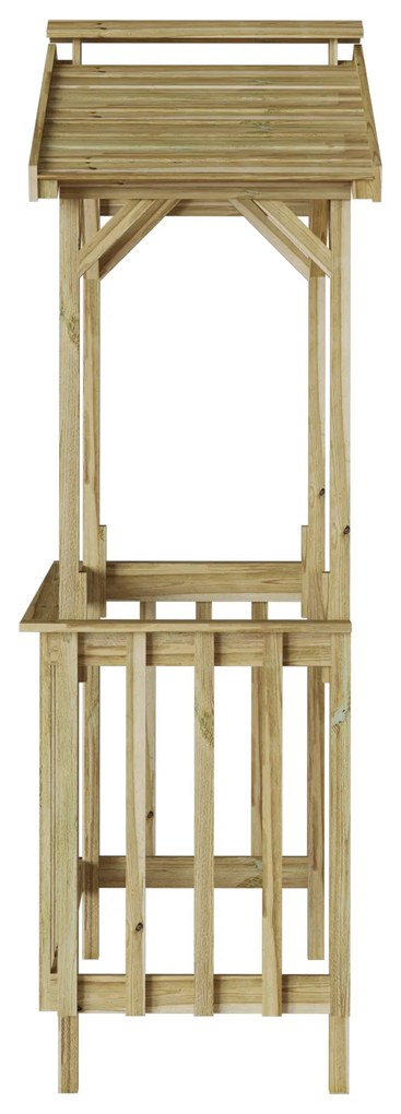 vidaXL Στέγαστρο μπάρμπεκιου Καφέ 133.5 x 63 x 200 εκ.