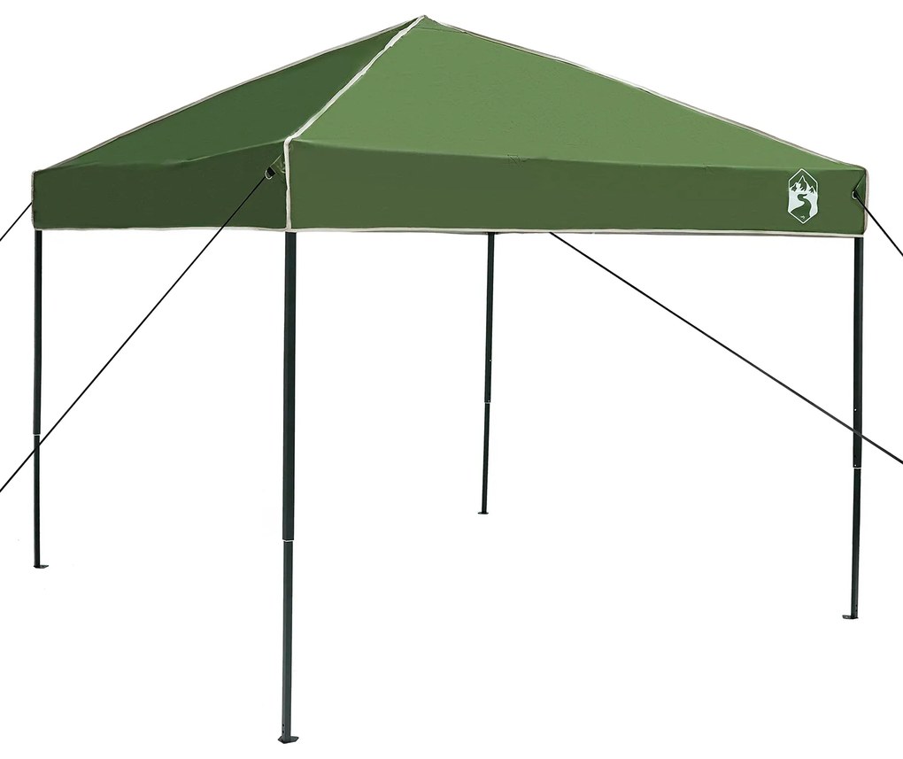 vidaXL Σκηνή Σκίασης Πράσινο 250 x 250 x 227 / 236 / 245 εκ. Ύφασμα Oxford