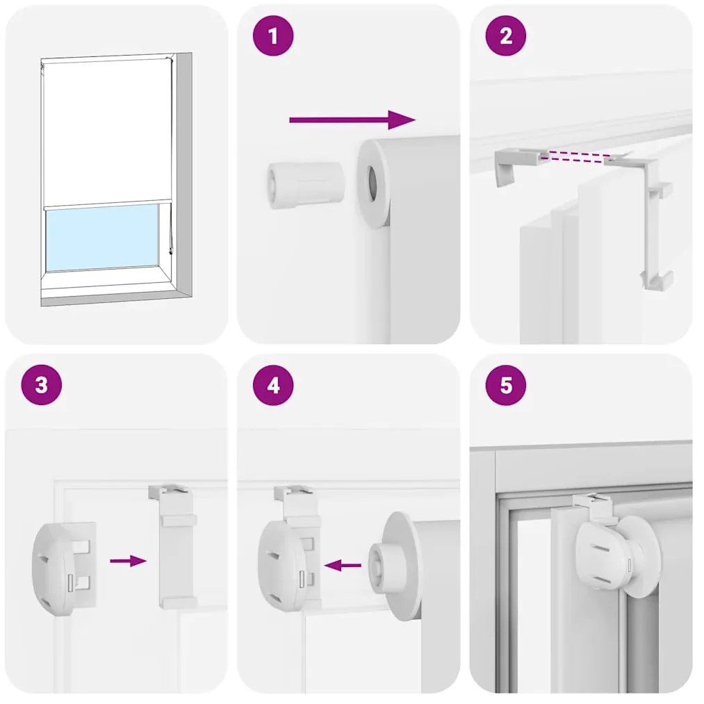 vidaXL Κουρτίνα Μπάνιου Ρολό 70x240 εκ. Πλάτος υφάσματος 66 εκ.