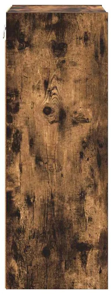 vidaXL Κρεμαστό ντουλάπι Καπνιστό Δρύς 40 x 29,5 x 80 εκ.