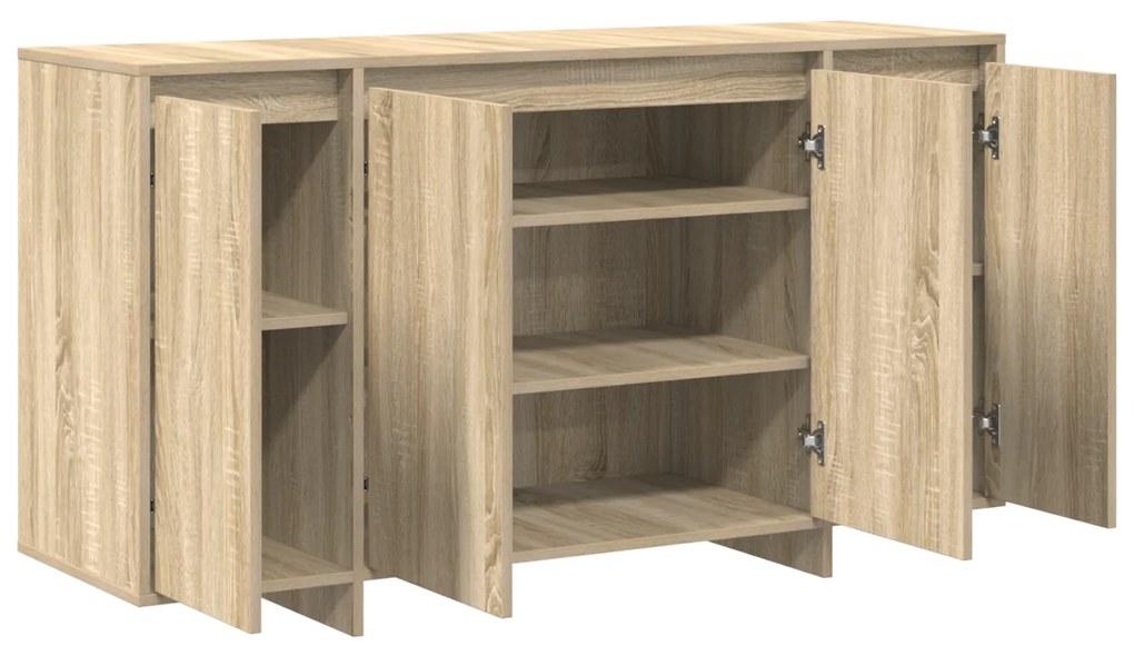 vidaXL Πλαϊνό γραφείο Sonoma Δρυς 135 x 41 x 69 cm Επεξεργασμένο ξύλο