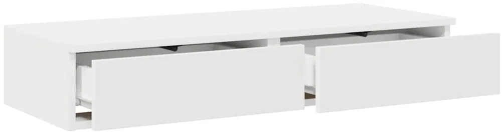 vidaXL Συρτάρια κρεβατιού με συρτάρι Λευκό 100 x 36,5 x 16,5 εκ