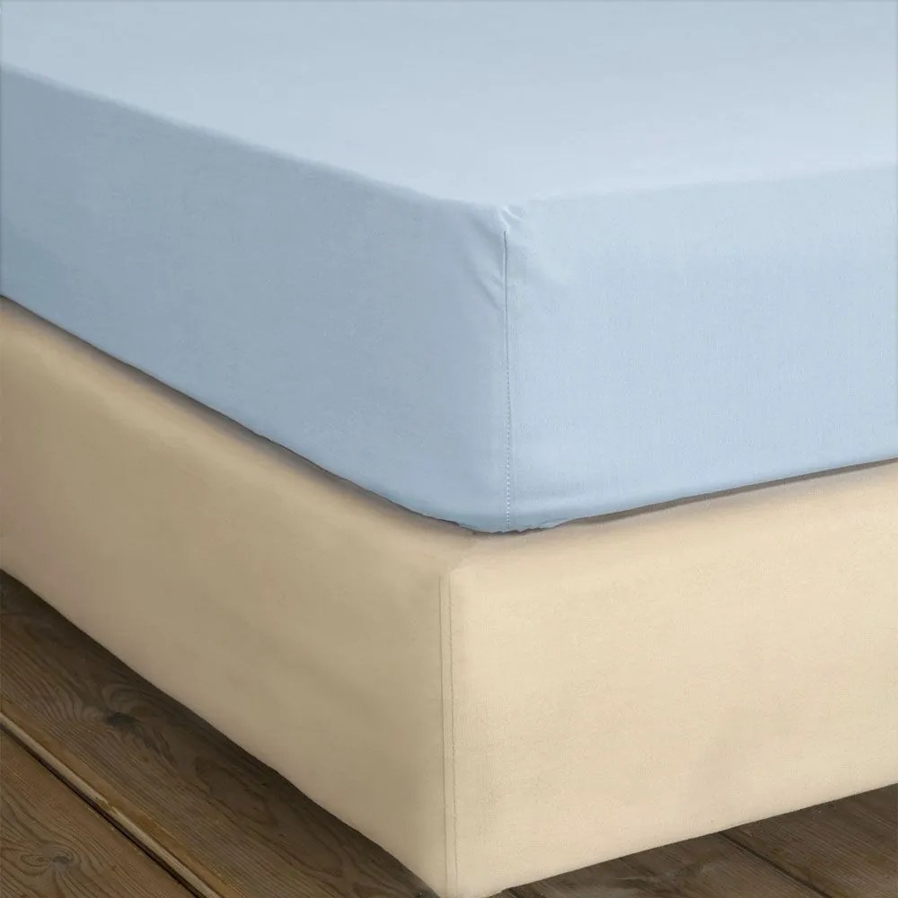 Σεντόνι Unicolors Baby Blue Nima King Size 270x280cm 100% Cotton