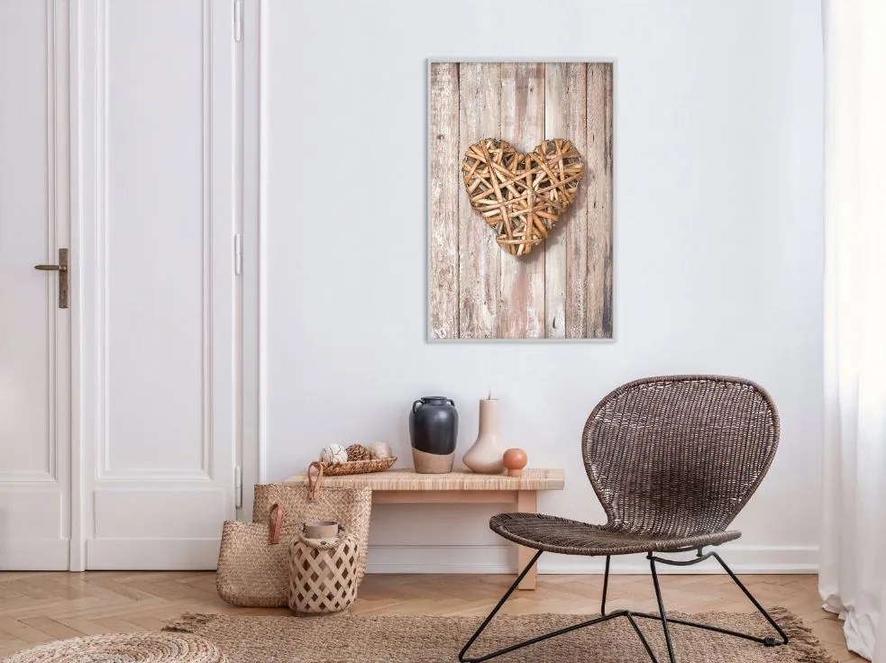 Αφίσα - Wicker Love - 20x30 - Μαύρο - Χωρίς πασπαρτού