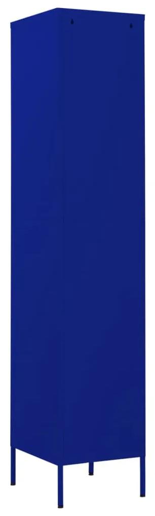 vidaXL Φοριαμός Ναυτικό Μπλε 35 x 46 x 180 εκ. από Ατσάλι