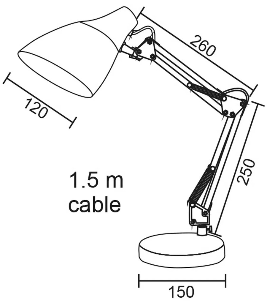 Επιτραπέζιο φωτιστικό γραφείου  Office Luminaires  Λευκό 2918WH ACA