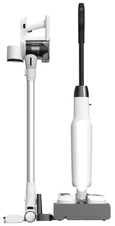 Tineco Floor One Switch S6 Stretch Plus 5in1 όρθια ηλεκτρική σκούπα, 21000 Pa, Στεγνό/Υγρό, 0.72L βρώμικο/0.8L καθαρό, Wi-Fi, iLoop adaptive power, Μαύρο/λευκό