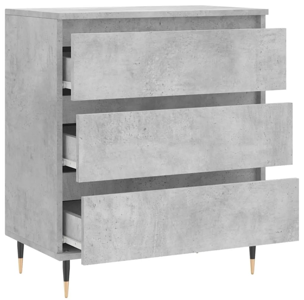 vidaXL Ντουλάπι Γκρι Σκυροδέματος 60x35x70 εκ. Επεξεργασμένο Ξύλο