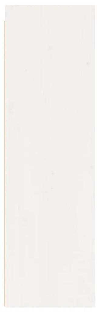 vidaXL Ντουλάπι Τοίχου Λευκό 30 x 30 x 100 εκ. από Μασίφ Ξύλο Πεύκου