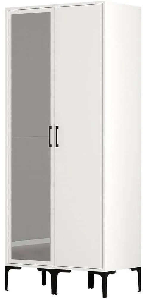 Ντουλάπα Δίφυλλη Kumsal 845HCT5433 80x47,5x201,4cm White Two Door