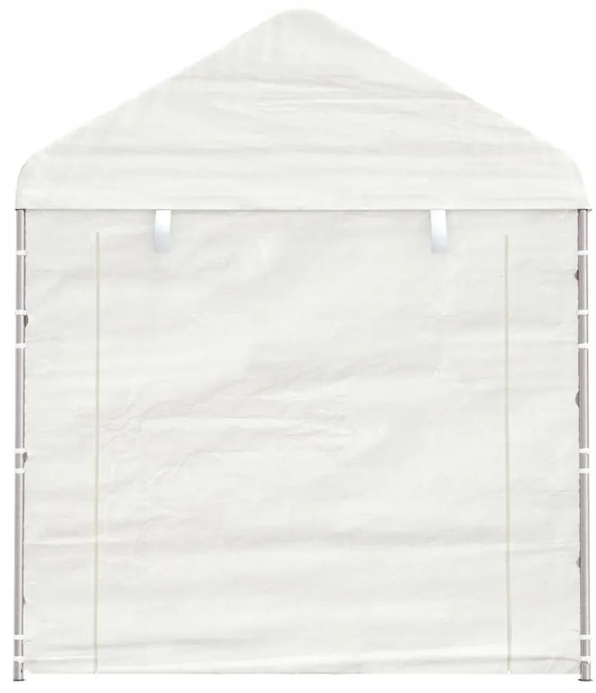 vidaXL Κιόσκι με Τέντα Λευκό 6,69 x 2,28 x 2,69 μ. από Πολυαιθυλένιο