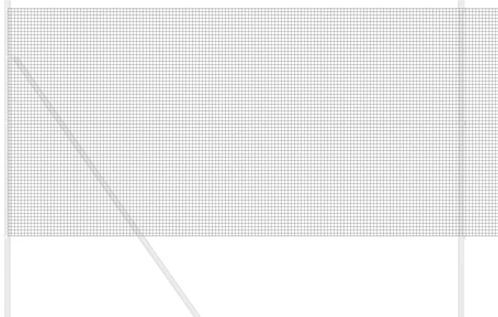 vidaXL Συγκολλητός φράχτης από σύρμα Γκρι 1.2 x 25 m Ατσάλι