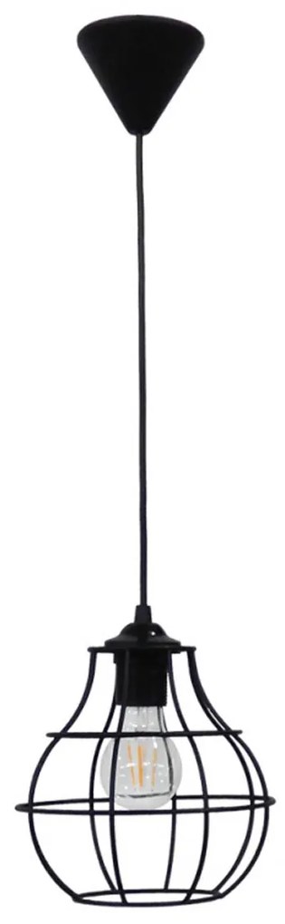 Φωτιστικό Οροφής Μονόφωτο Heronia Fun 34-0265 Black