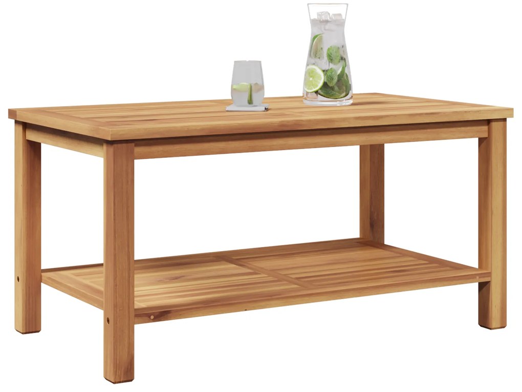 vidaXL Τραπεζάκι σαλονιού Καφέ 90 x 50 x 45 cm Μασίφ ξύλο teak