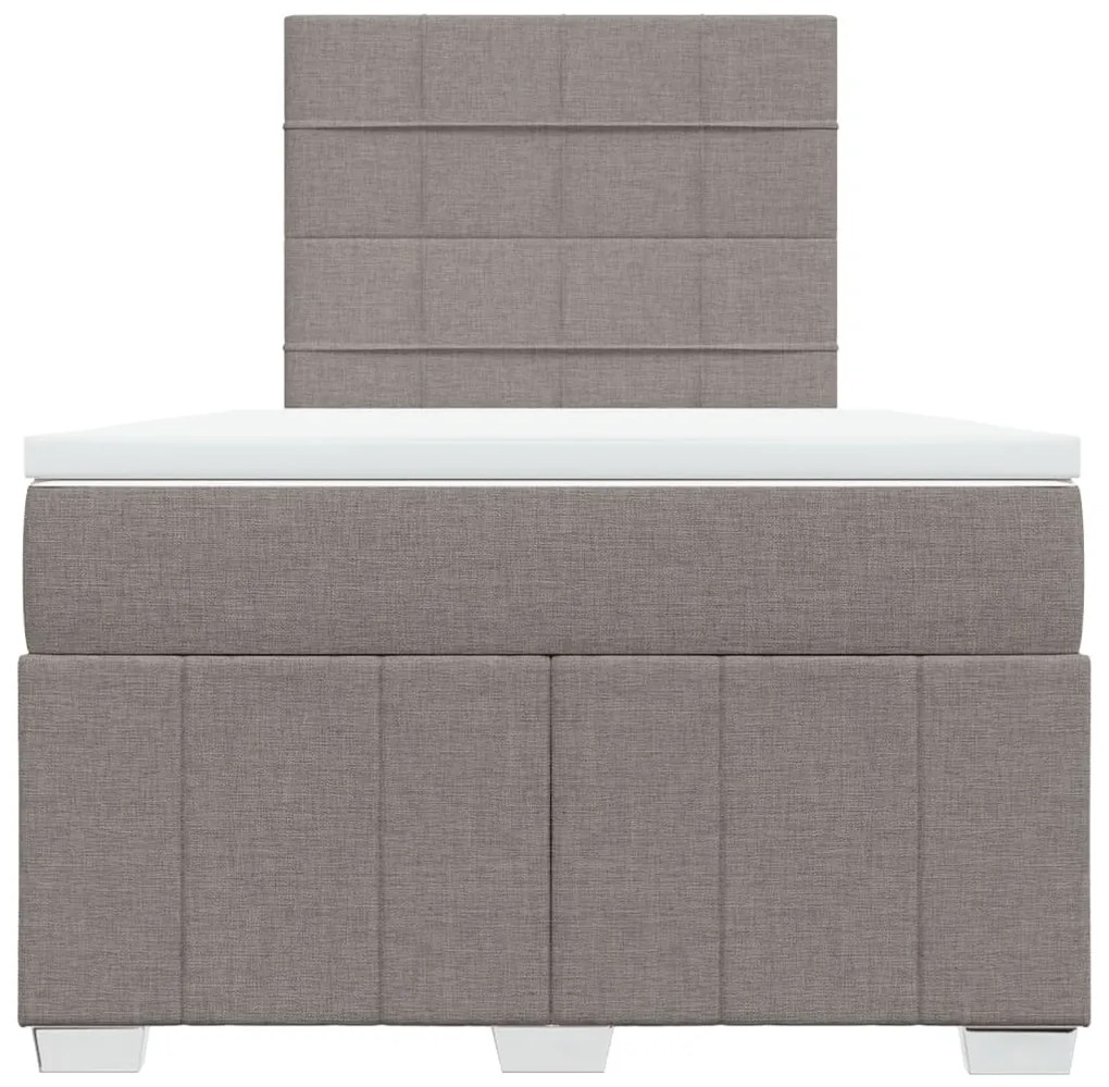 ΚΡΕΒΑΤΙ BOXSPRING ΜΕ ΣΤΡΩΜΑ TAUPE 120X200 ΕΚ. ΥΦΑΣΜΑΤΙΝΟ 3291639