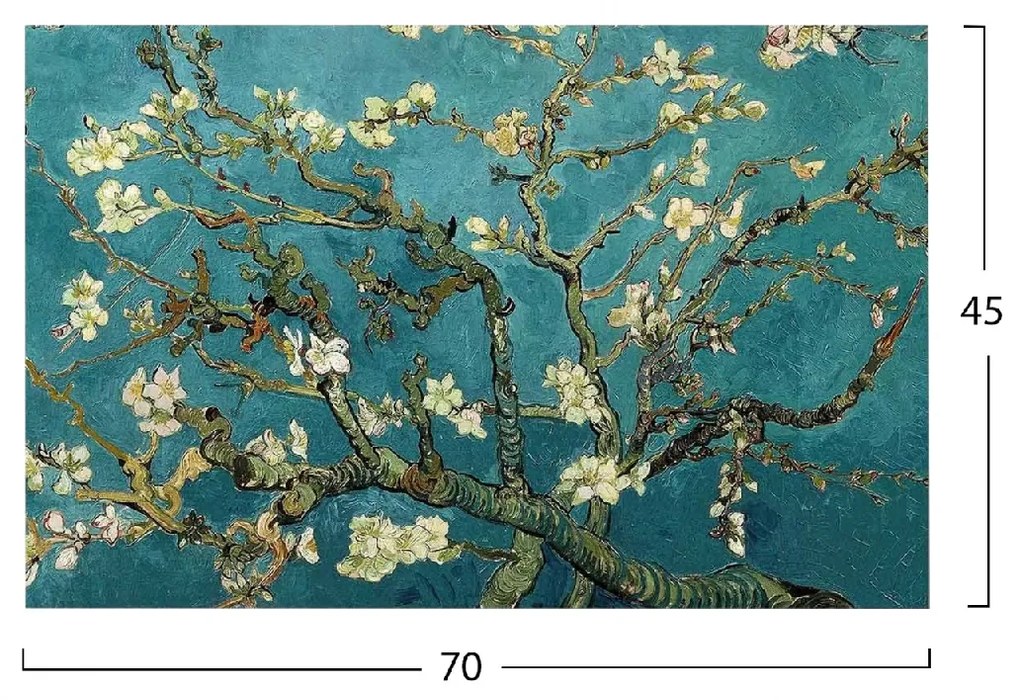 ΠΙΝΑΚΑΣ ΤΥΠΟΥ ALMOND TREE HM7193.03 70X45X3 εκ.