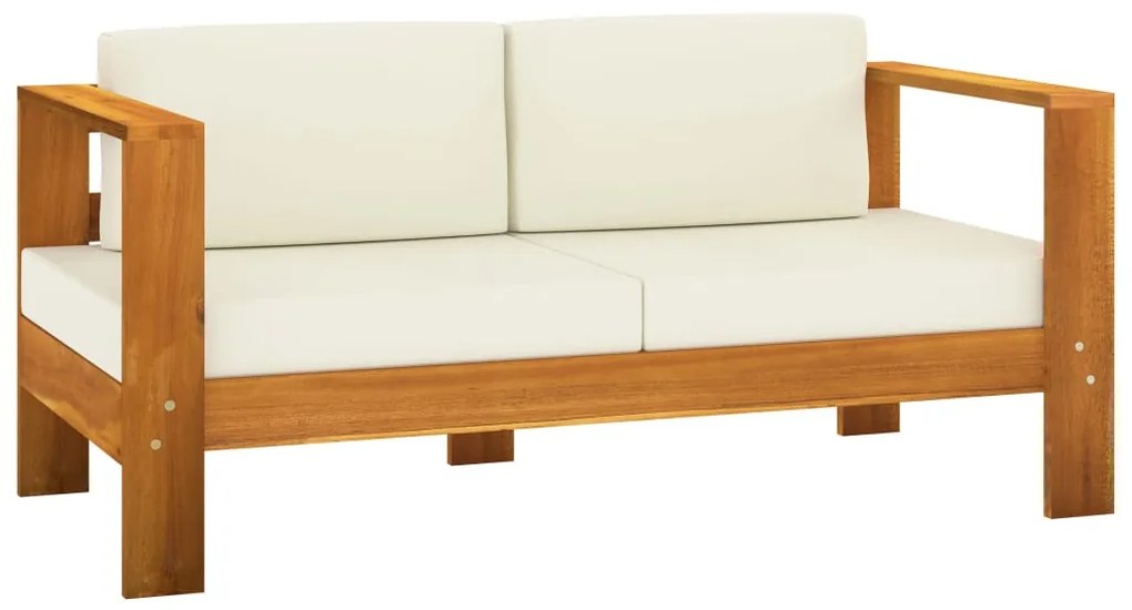 vidaXL Σετ Σαλόνι Κήπου 10 Τεμαχίων με Μαξιλάρια 100x60 εκ. από Ξύλο Ακακίας