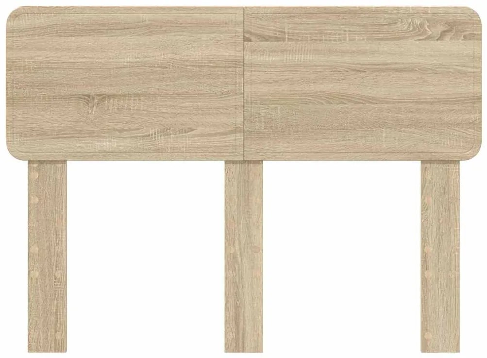 vidaXL Κεφαλάρι με κεφαλάρι Δρύς Sonoma 135 cm Επεξεργασμένο ξύλο