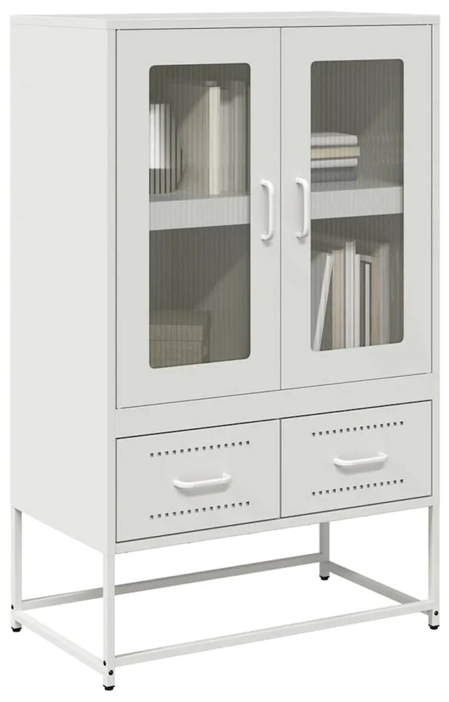 Ντουλάπι Λευκό 68x39x111,5 εκ. από Χάλυβα