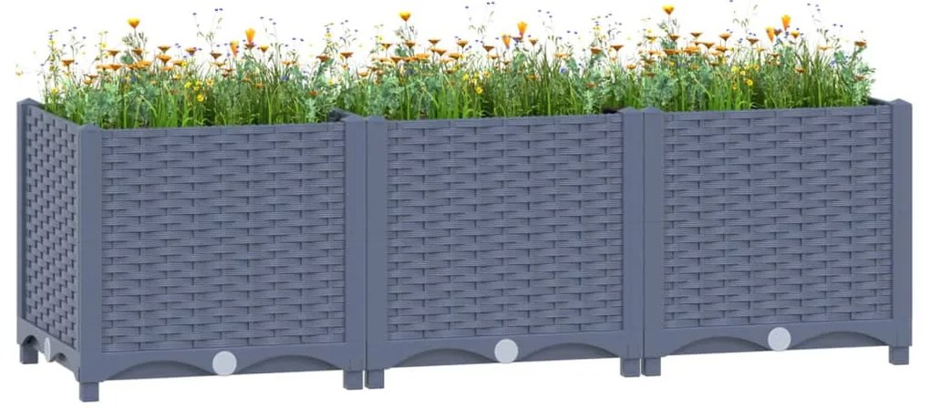 vidaXL Ζαρντινιέρα 120 x 40 x 38 εκ. από Πολυπροπυλένιο