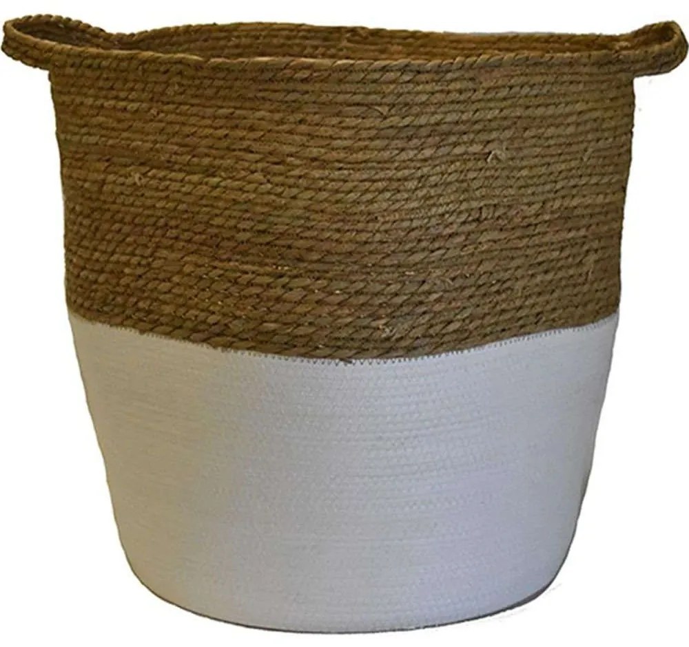 Καλάθι 00.06.67286 45x45cm White-Brown Mat