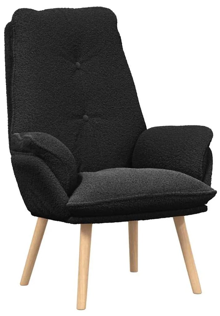 vidaXL Χαλαρωτική Πολυθρόνα Μαύρο 69 x 74 x 93 εκ. ύφασμα