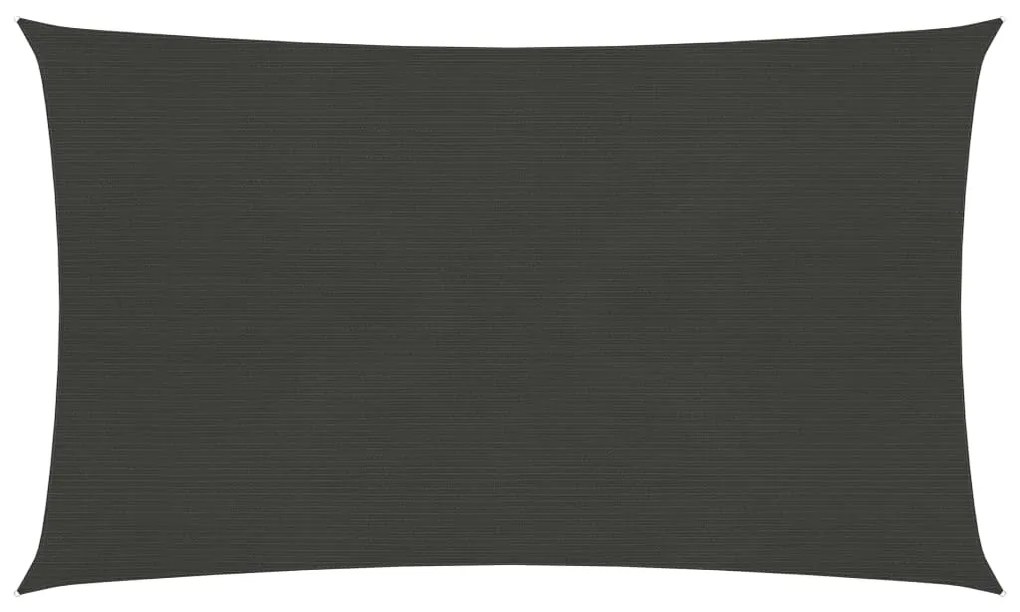 vidaXL Πανί Σκίασης Ανθρακί 3 x 6 μ. από HDPE 160 γρ./μ²