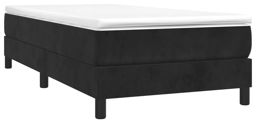 vidaXL Πλαίσιο Κρεβατιού Boxspring Μαύρο 100 x 200 εκ. Βελούδινο