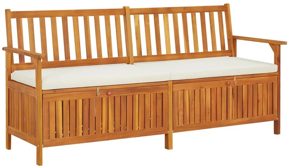 vidaXL Πάγκος Αποθήκευσης 170 εκ. από Μασίφ Ξύλο Ακακίας Με Μαξιλάρι