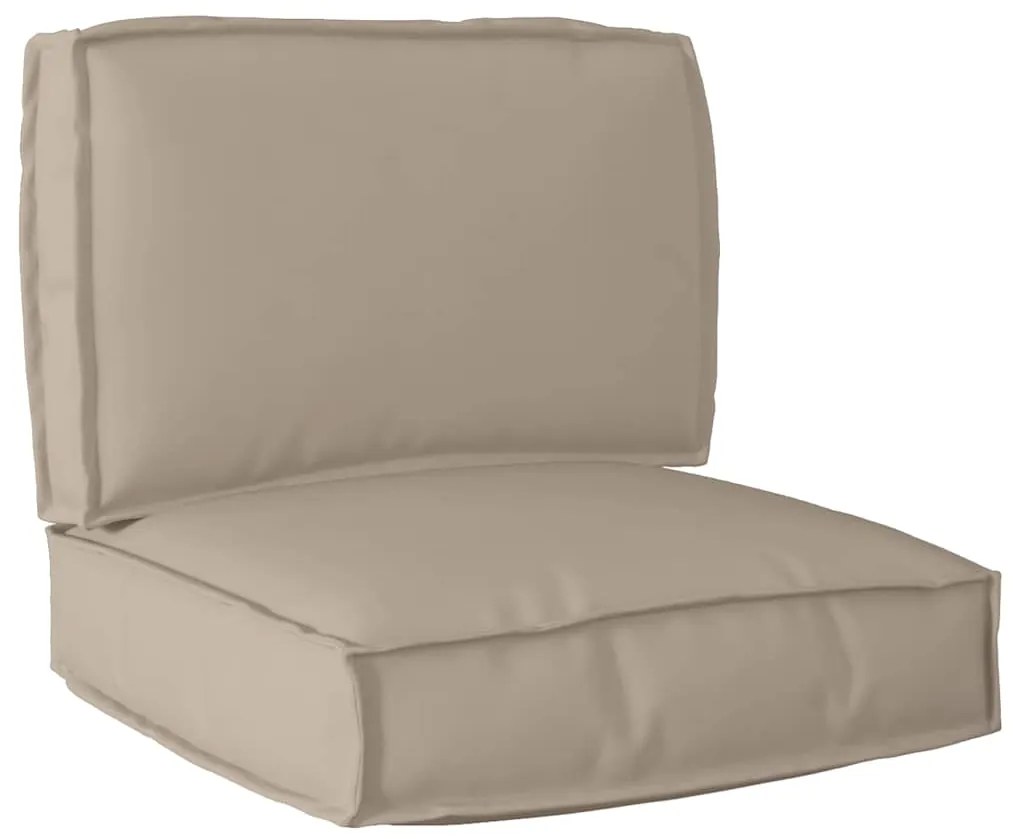 vidaXL Σετ Μαξιλαριών Πάγου 2 pcs Taupe Ύφασμα Όξφορντ