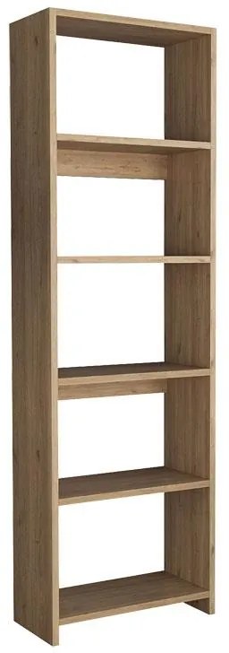 Βιβλιοθήκη Robelo μελαμίνης oak 48.6x22x160εκ 48.6x22x160 εκ.