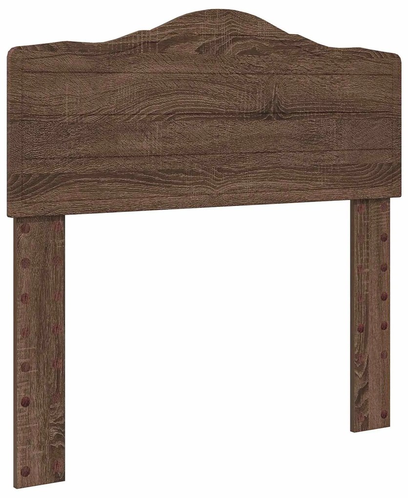 vidaXL Σκελετός Κρεβατιού Καφέ δρυς 75 x 190 cm Στερεά ξυλεία πεύκου