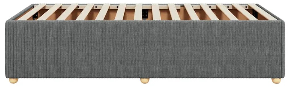 vidaXL Σκελετός Κρεβατιού Χωρίς Στρώμα Σκ. Γκρι 80x200 εκ. Υφασμάτινο