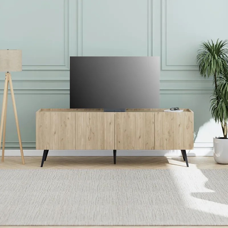 ΕΠΙΠΛΟ ΤΗΛΕΟΡΑΣΗΣ LUNA MEGAPAP ΧΡΩΜΑ FLORIDA OAK 180X41X62ΕΚ.