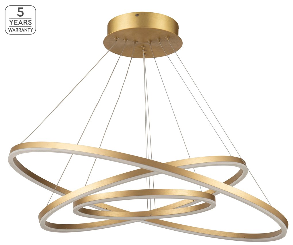 SE LED 80-60-40 OLYMPIC PENDANT GOLD MAT Β5 HOMELIGHTING 77-8124