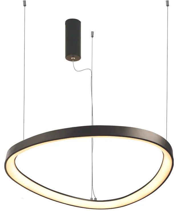 Φωτιστικό Κρεμαστο Aca BR97LEDP80BK HARMONY Μαύρο Ματ (Black Mat) 3000K