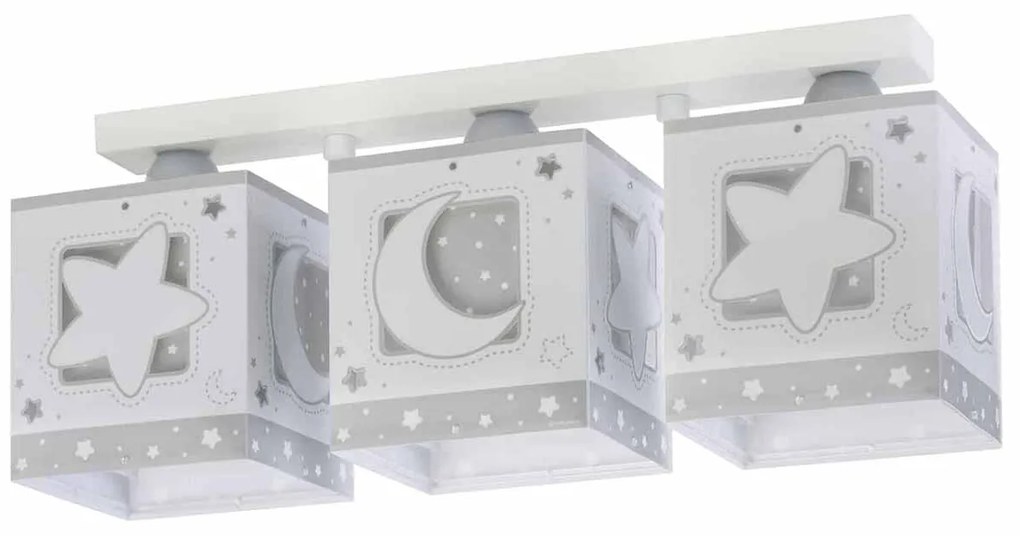 Παιδικό Φωτιστικό Οροφής Τρίφωτο Ango Moon Grey 63233 NE