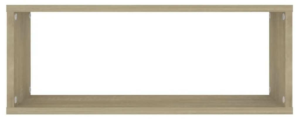 Ράφια Κύβοι Τοίχου 2 τεμ. Sonoma Δρυς 60x15x23 εκ. Επεξ. Ξύλο - Καφέ