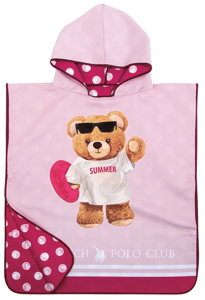 GREENWICH POLO CLUB JUNIOR ΠΟΝΤΣΟ ΘΑΛΑΣΣΗΣ 50Χ115 4039 PINK