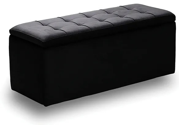 LIDO ΣΚΑΜΠΟ VELVET BLACK ΜΕ ΑΠΟΘ. ΧΩΡΟ 101X41X42εκ. 101X41X42εκ.