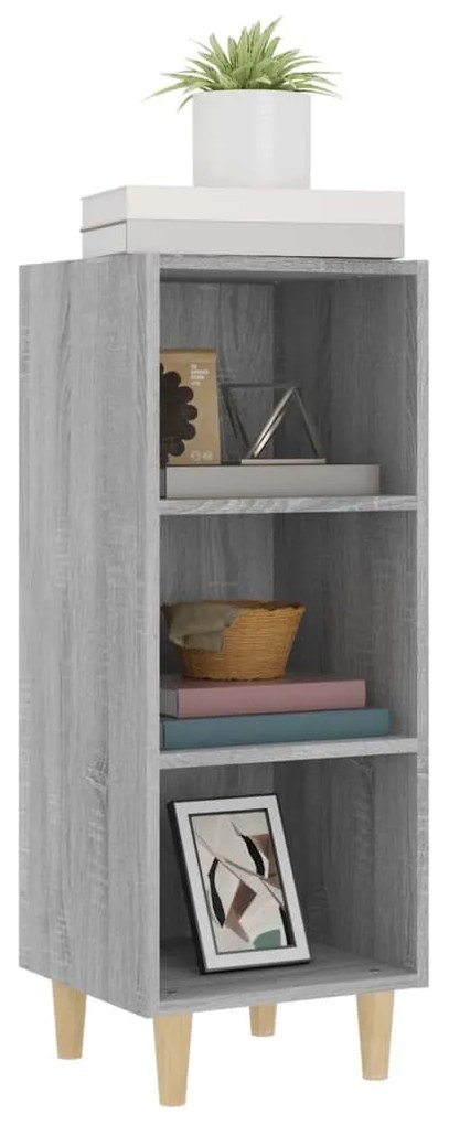 vidaXL Ντουλάπι Γκρι sonoma 34,5x32,5x90εκ. από Επεξεργασμένο Ξύλο