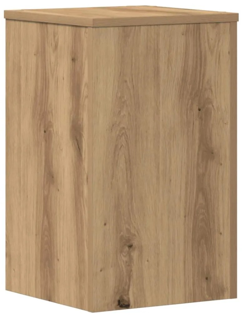 vidaXL Βάσεις Φυτών 2 τεμ. Αρτισιανή Δρυς 30x30x50 εκ. Επεξ. Ξύλο