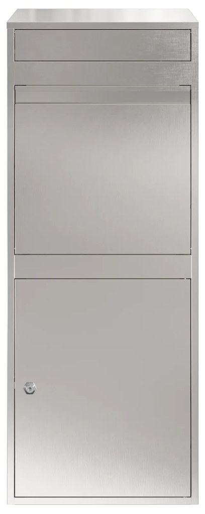 vidaXL Θυρίδα Πακέτων Μαύρο 41 x 38 x 103 εκ Ανοξείδωτο ατσάλι