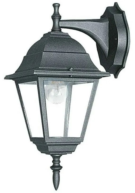 Φωτιστικό Τοίχου - Απλίκα Down Roma LANT-ROMA/AP1B 1xE27 60W 19,5x14,6x35cm Black Intec