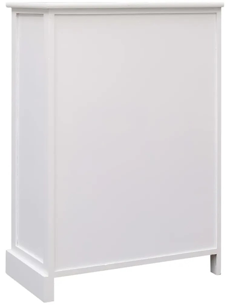 vidaXL Ντουλάπι με 10 Συρτάρια Λευκό 113 x 30 x 79 εκ. από Ξύλο