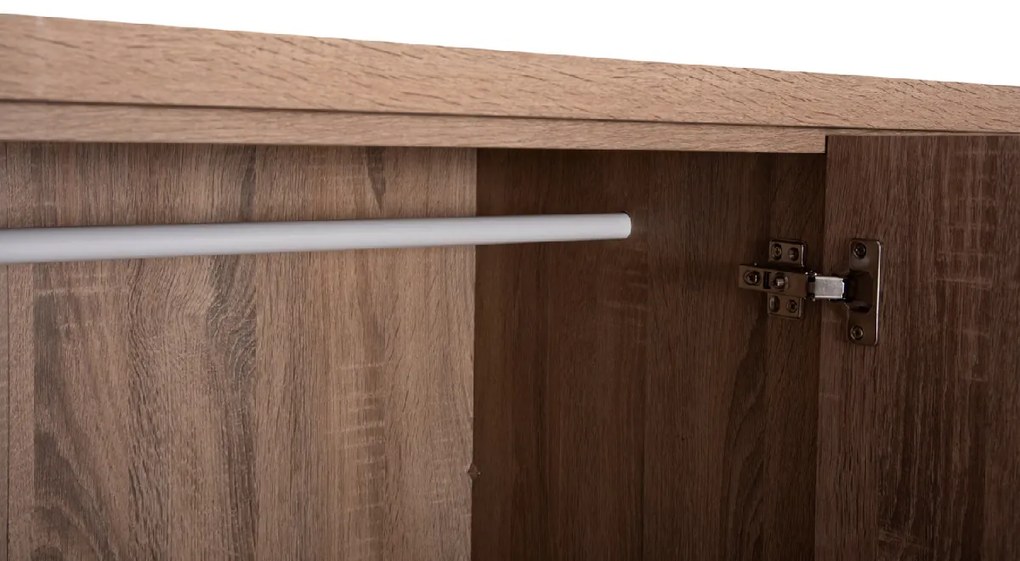 ΝΤΟΥΛΑΠΑ 3ΦΥΛΛΗ ΜΕ ΡΑΦΙΑ FUENTO HM2482.01 SONAMA OAK ΜΕΛΑΜΙΝΗ 120-116x40x123,5Υεκ.