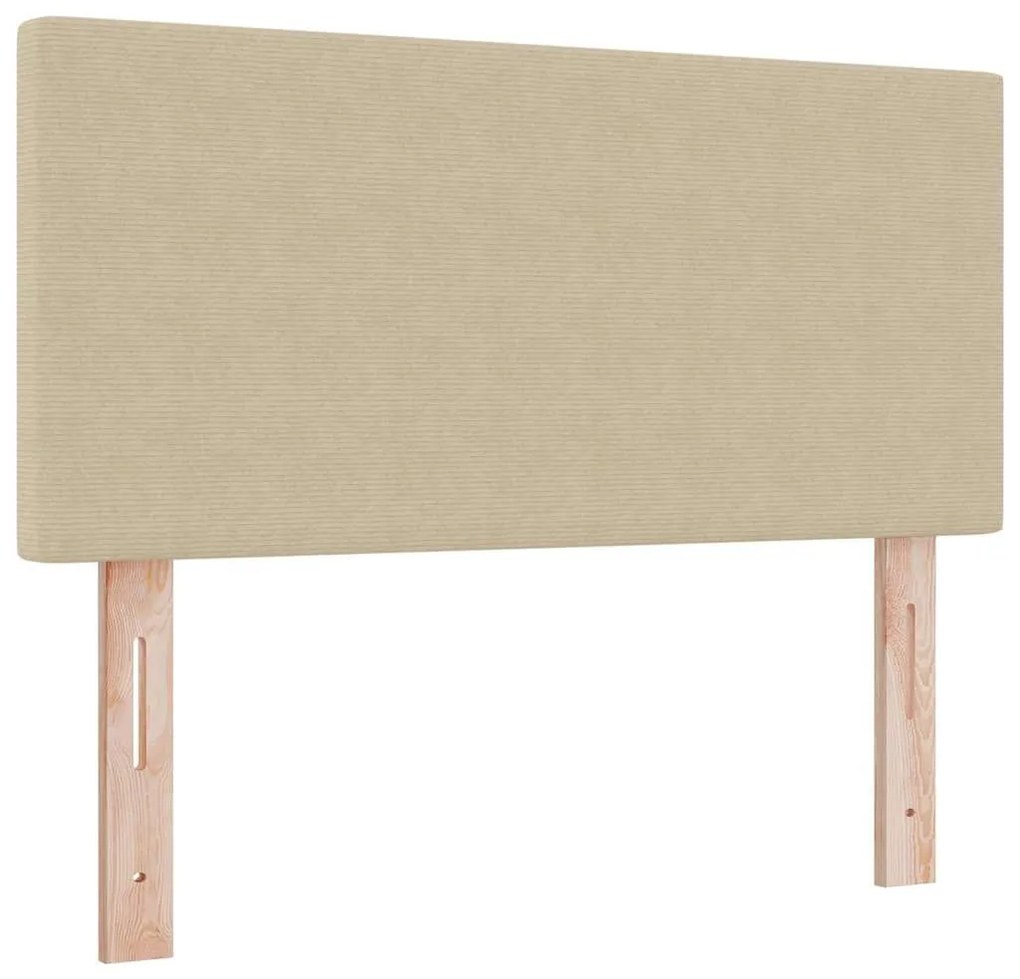 vidaXL Κρεβάτι με ελατήρια Ανοιχτό Γκρι και Λευκό 120 x 200 cm