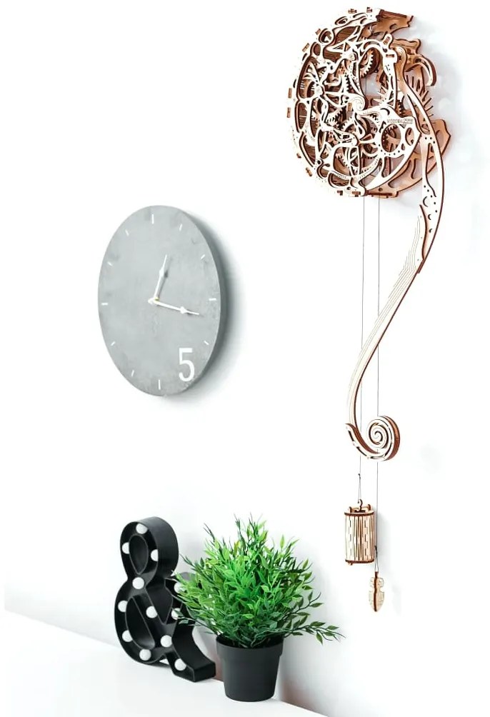 WOODEN CITY 425881  Wooden Scale Model Kit Pendulum Clock