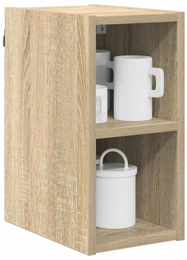 vidaXL Κρεμαστό ντουλάπι με αποθήκευση Δρύς Sonoma 20 x 29,5 x 40 εκ.