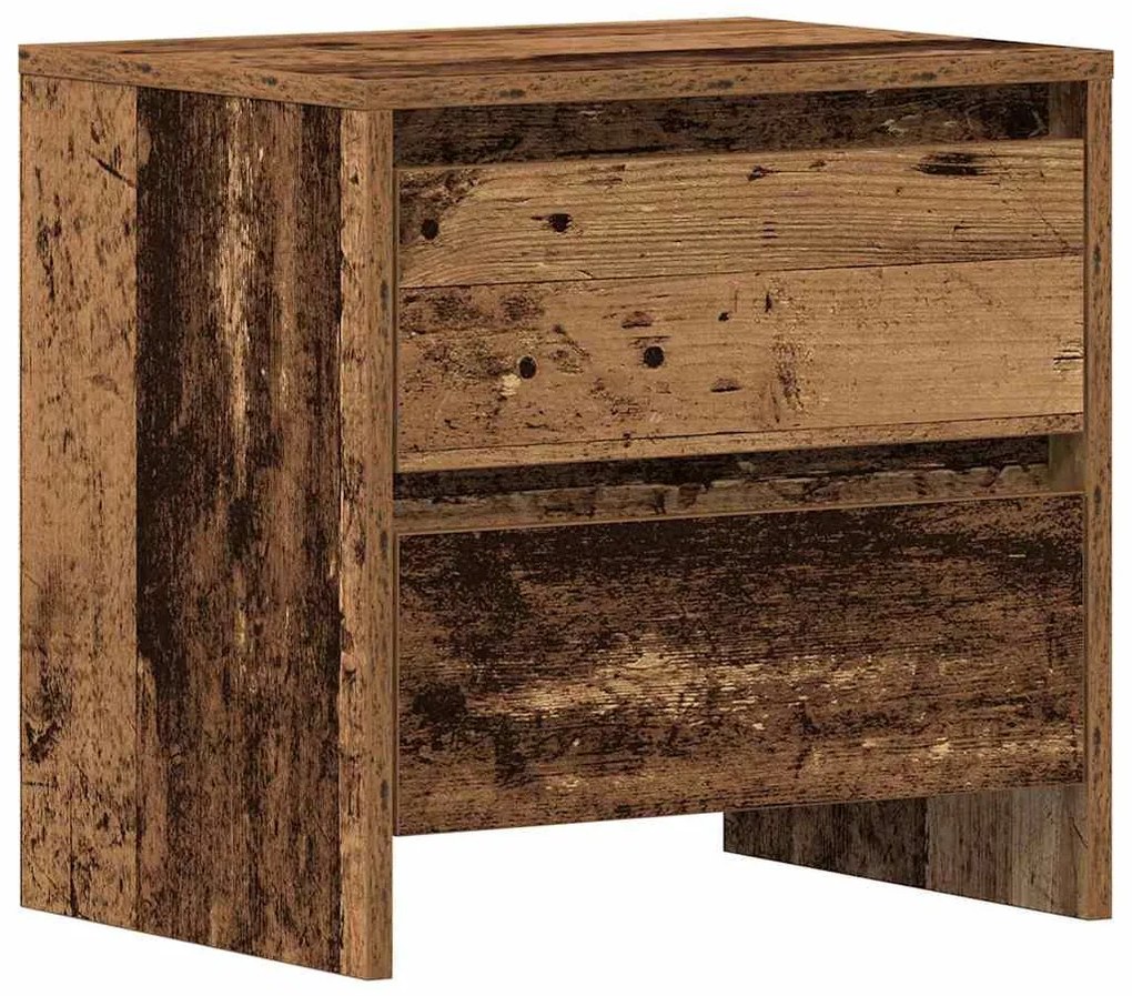 vidaXL Κομοδίνο Παλαιό ξύλο 45 x 34 x 44.5 εκ Επεξεργασμένο ξύλο